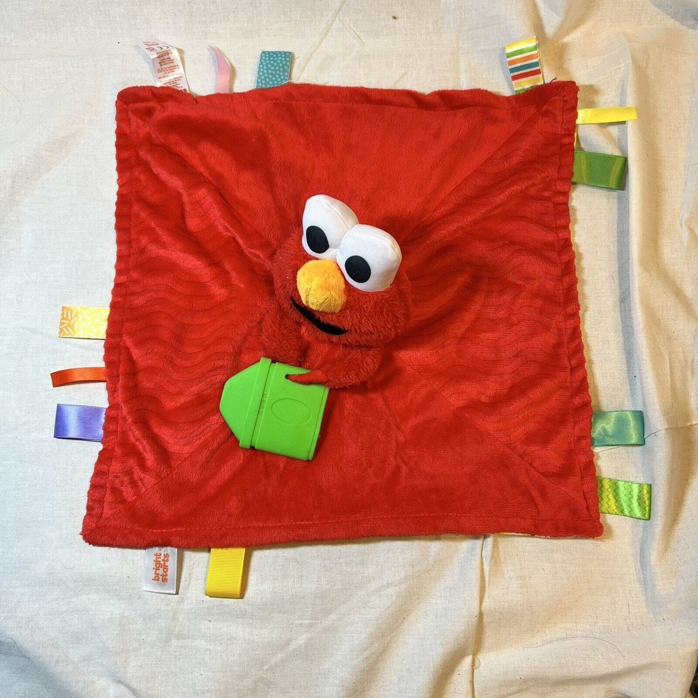 Bright Starts Elmo Sesame Street Lovee‎ 13x13 Teether AM0982 Security Blanket